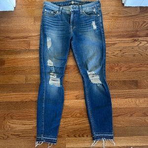 Distressed 7 for all mankind jeans